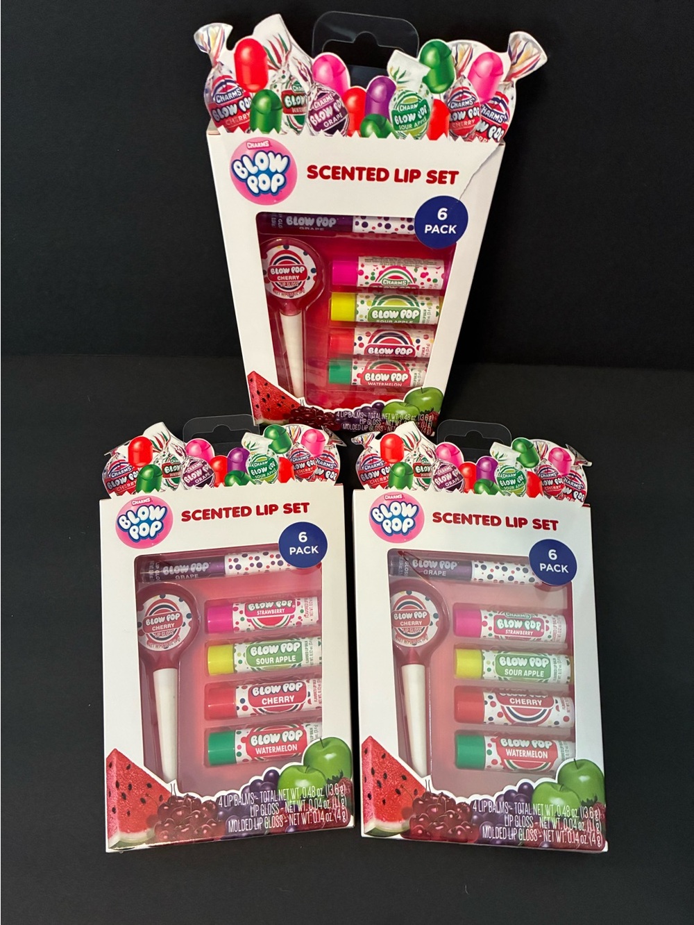 Charms Candy lip gloss and lip balms bundle